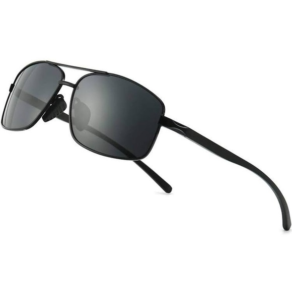SUNGAIT Ultra Lightweight Rectangular Polarized Sunglasses UV400 Protection - Picture 4 of 7